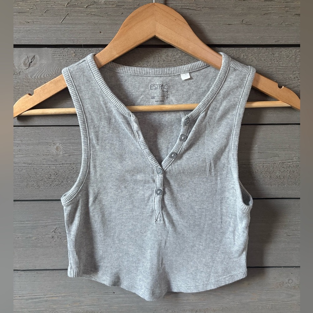PacSun Ribbed Crop Tank Top